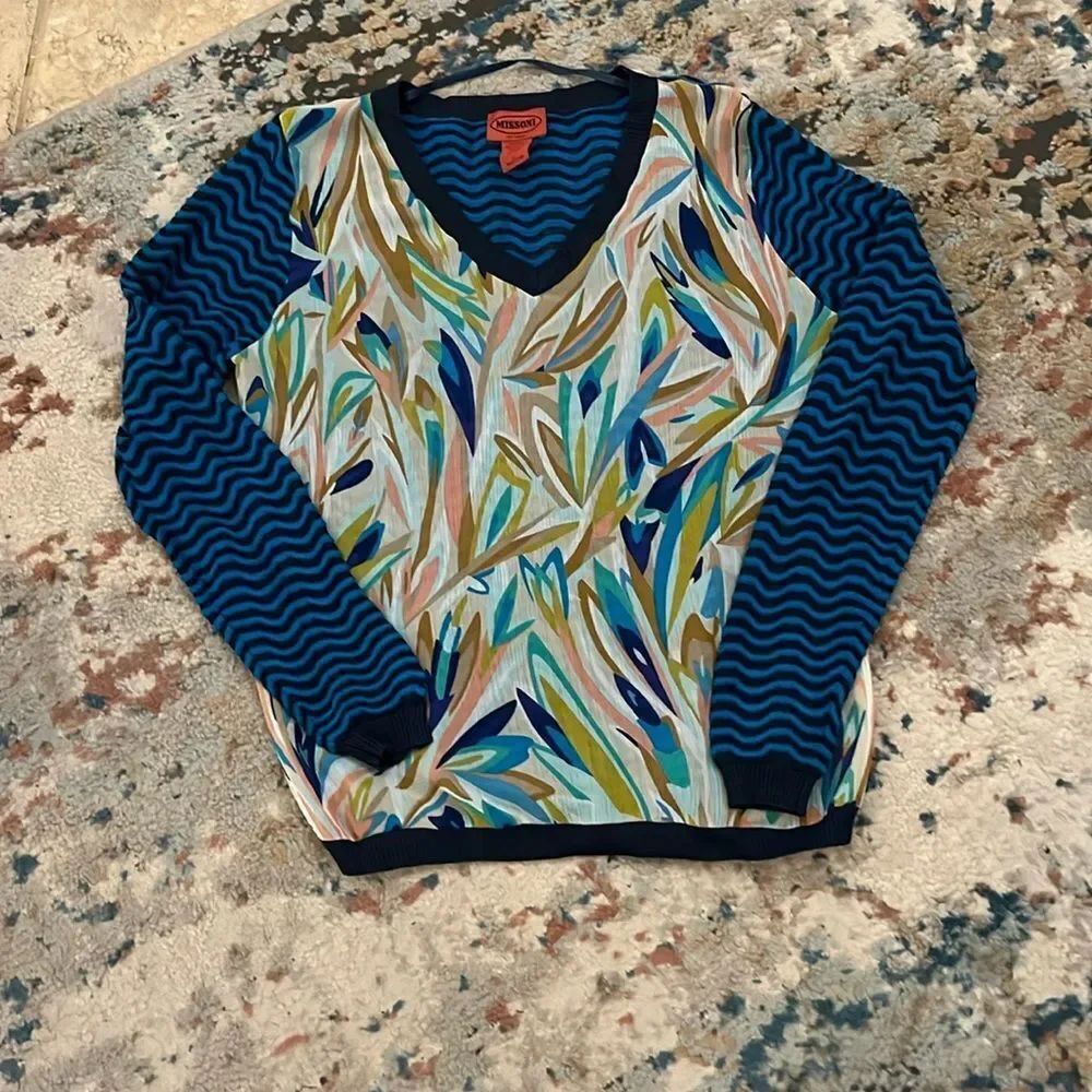 Missoni for Target Chevron Wave V Neck Sweater